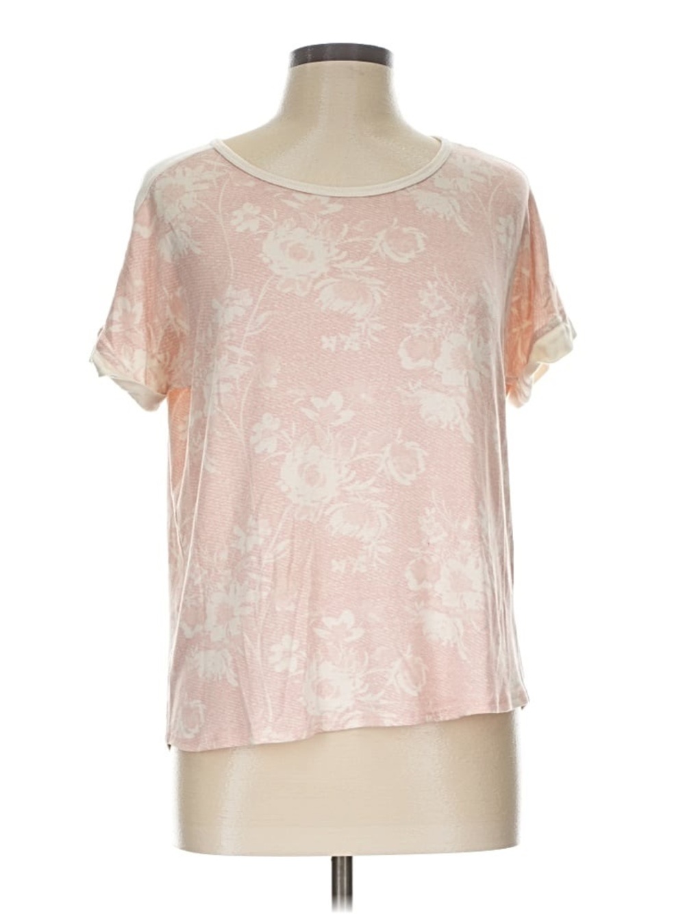 Lucky Brand Pink Floral Short-Sleeve Sleep Tee